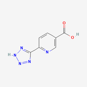 molecular formula C7H5N5O2 B2787271 5-Carboxy-2-(5-tetrazolyl)-pyridine CAS No. 117668-04-9