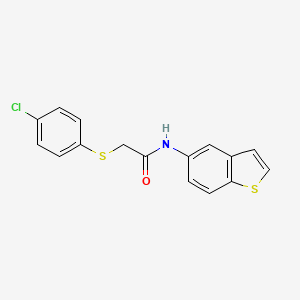 N-(benzo[b]thiophen-5-yl)-2-((4-chlorophenyl)thio)acetamide