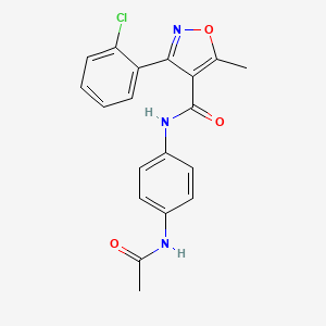 N-(4-((3-(2-Chlorophenyl)-5-methylisoxazol-4-YL)carbonylamino)phenyl)ethanamide