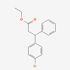 molecular formula C17H17BrO2 B2787286 Ethyl 3-(4-bromophenyl)-3-phenylpropanoate CAS No. 943834-18-2