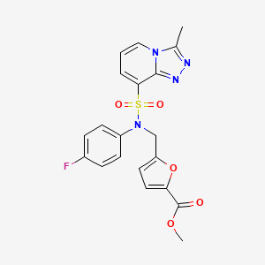 Methyl 5-({(4-fluorophenyl)[(3-methyl[1,2,4]triazolo[4,3-a]pyridin-8-yl)sulfonyl]amino}methyl)-2-furoate