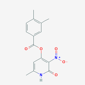 (6-methyl-3-nitro-2-oxo-1H-pyridin-4-yl) 3,4-dimethylbenzoate