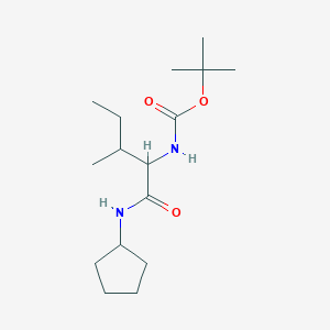tert-butyl N-[1-(cyclopentylcarbamoyl)-2-methylbutyl]carbamate