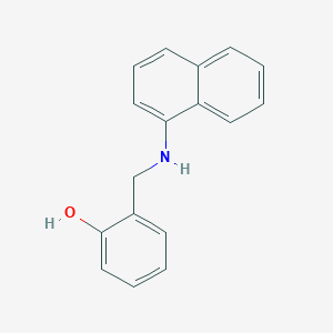 molecular formula C17H15NO B2787306 2-[(1-Naphthylamino)methyl]phenol CAS No. 351004-50-7