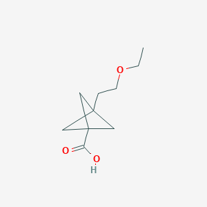 molecular formula C10H16O3 B2787315 3-(2-Ethoxyethyl)bicyclo[1.1.1]pentane-1-carboxylic acid CAS No. 2287298-83-1