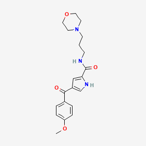 4-(4-methoxybenzoyl)-N-(3-morpholinopropyl)-1H-pyrrole-2-carboxamide