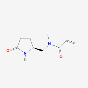 N-Methyl-N-[[(2S)-5-oxopyrrolidin-2-yl]methyl]prop-2-enamide