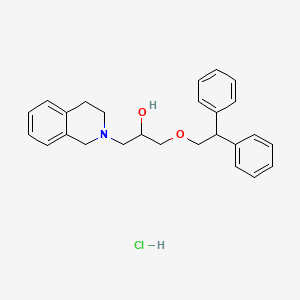 molecular formula C26H30ClNO2 B2787325 1-(3,4-dihydroisoquinolin-2(1H)-yl)-3-(2,2-diphenylethoxy)propan-2-ol hydrochloride CAS No. 1351632-29-5