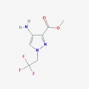 Methyl 4-amino-1-(2,2,2-trifluoroethyl)pyrazole-3-carboxylate