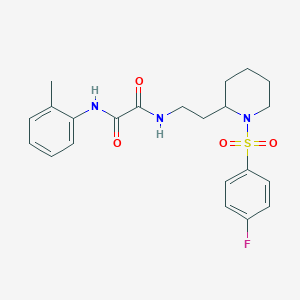 N1-(2-(1-((4-fluorophenyl)sulfonyl)piperidin-2-yl)ethyl)-N2-(o-tolyl)oxalamide