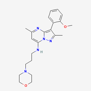 3-(2-methoxyphenyl)-2,5-dimethyl-N-[3-(morpholin-4-yl)propyl]pyrazolo[1,5-a]pyrimidin-7-amine