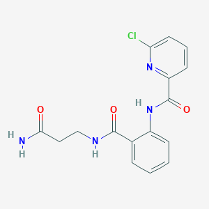 N-{2-[(2-carbamoylethyl)carbamoyl]phenyl}-6-chloropyridine-2-carboxamide