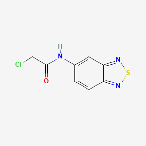 molecular formula C8H6ClN3OS B2787334 N-2,1,3-benzothiadiazol-5-yl-2-chloroacetamide CAS No. 842956-21-2