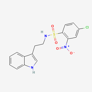 ((4-Chloro-2-nitrophenyl)sulfonyl)(2-indol-3-ylethyl)amine