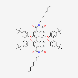 molecular formula C80H90N2O8 B2787349 N,N-Dioctyl-1,6,7,12-Tetra-tert-butylphenoxyperylene-3,4,9,10-tetracarboxylic dianhydride CAS No. 872005-48-6