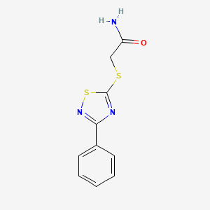 molecular formula C10H9N3OS2 B2787353 2-[(3-Phenyl-1,2,4-thiadiazol-5-yl)sulfanyl]acetamide CAS No. 32991-61-0