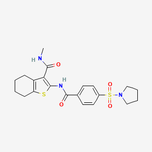 N-methyl-2-(4-(pyrrolidin-1-ylsulfonyl)benzamido)-4,5,6,7-tetrahydrobenzo[b]thiophene-3-carboxamide