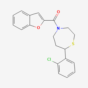 Benzofuran-2-yl(7-(2-chlorophenyl)-1,4-thiazepan-4-yl)methanone