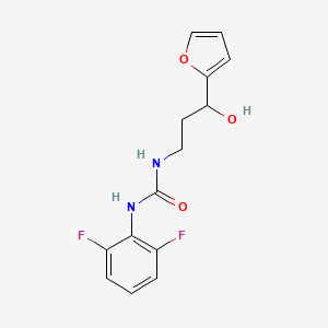 1-(2,6-Difluorophenyl)-3-(3-(furan-2-yl)-3-hydroxypropyl)urea