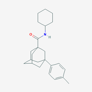 N-cyclohexyl-3-(4-methylphenyl)adamantane-1-carboxamide