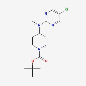 molecular formula C15H23ClN4O2 B2787369 Tert-butyl 4-((5-chloropyrimidin-2-yl)(methyl)amino)piperidine-1-carboxylate CAS No. 1261231-31-5