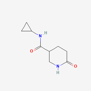 molecular formula C9H14N2O2 B2787370 N-cyclopropyl-6-oxopiperidine-3-carboxamide CAS No. 1495025-22-3