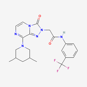 2-(8-(3,5-dimethylpiperidin-1-yl)-3-oxo-[1,2,4]triazolo[4,3-a]pyrazin-2(3H)-yl)-N-(3-(trifluoromethyl)phenyl)acetamide