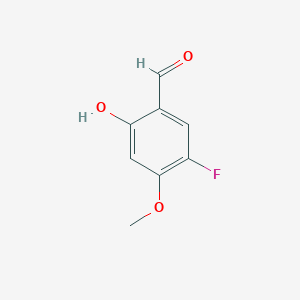 molecular formula C8H7FO3 B2787378 5-Fluoro-2-hydroxy-4-methoxybenzaldehyde CAS No. 1311271-24-5