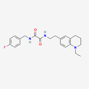 N1-(2-(1-ethyl-1,2,3,4-tetrahydroquinolin-6-yl)ethyl)-N2-(4-fluorobenzyl)oxalamide