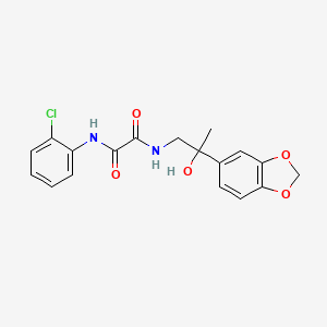 molecular formula C18H17ClN2O5 B2787388 N1-(2-(benzo[d][1,3]dioxol-5-yl)-2-hydroxypropyl)-N2-(2-chlorophenyl)oxalamide CAS No. 1396786-59-6