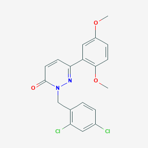 2-[(2,4-Dichlorophenyl)methyl]-6-(2,5-dimethoxyphenyl)pyridazin-3-one