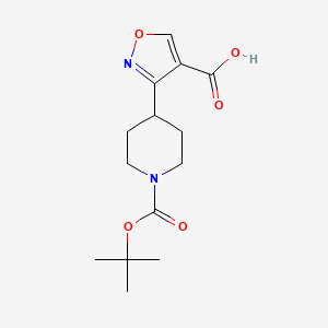 3-(1-(tert-Butoxycarbonyl)piperidin-4-yl)isoxazole-4-carboxylic acid