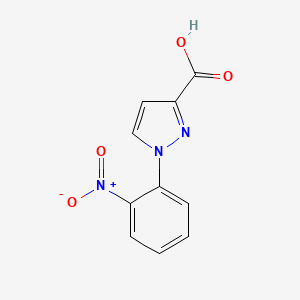 molecular formula C10H7N3O4 B2787423 1-(2-nitrophenyl)-1H-pyrazole-3-carboxylic acid CAS No. 1006442-69-8