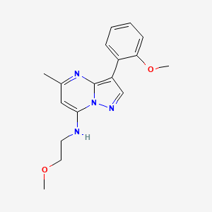 N-(2-methoxyethyl)-3-(2-methoxyphenyl)-5-methylpyrazolo[1,5-a]pyrimidin-7-amine