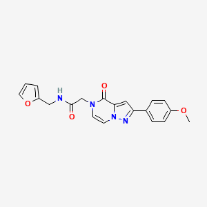 molecular formula C20H18N4O4 B2787433 N-(2-furylmethyl)-2-[2-(4-methoxyphenyl)-4-oxopyrazolo[1,5-a]pyrazin-5(4H)-yl]acetamide CAS No. 941938-36-9