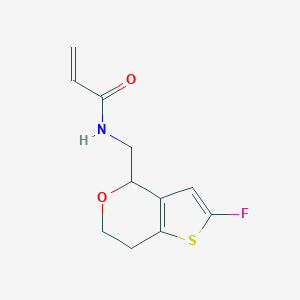 N-[(2-Fluoro-6,7-dihydro-4H-thieno[3,2-c]pyran-4-yl)methyl]prop-2-enamide