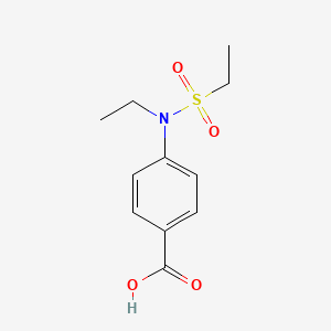 molecular formula C11H15NO4S B2787443 4-[Ethyl(ethylsulfonyl)amino]benzoic acid CAS No. 952915-21-8