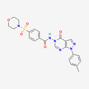 4-(morpholinosulfonyl)-N-(4-oxo-1-(p-tolyl)-1H-pyrazolo[3,4-d]pyrimidin-5(4H)-yl)benzamide