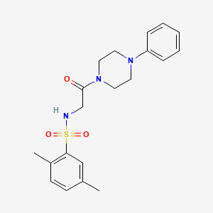 2,5-dimethyl-N-(2-oxo-2-(4-phenylpiperazin-1-yl)ethyl)benzenesulfonamide