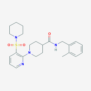 N-(2-methylbenzyl)-1-(3-(piperidin-1-ylsulfonyl)pyridin-2-yl)piperidine-4-carboxamide