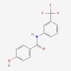 4-hydroxy-N-[3-(trifluoromethyl)phenyl]benzamide