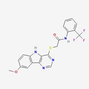 molecular formula C20H15F3N4O2S B2787475 3-methyl-N-[4-({4-[5-(4-methylphenyl)-1,2,4-oxadiazol-3-yl]piperidin-1-yl}sulfonyl)phenyl]butanamide CAS No. 1115881-88-3