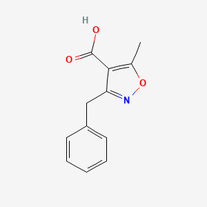 molecular formula C12H11NO3 B2787483 3-Benzyl-5-methyl-1,2-oxazole-4-carboxylic acid CAS No. 1017165-31-9