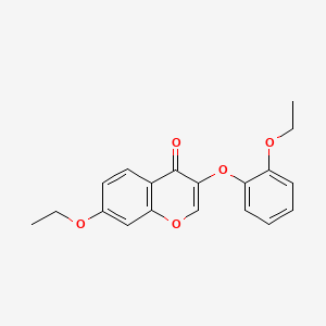 molecular formula C19H18O5 B2787485 7-ethoxy-3-(2-ethoxyphenoxy)-4H-chromen-4-one CAS No. 637750-71-1