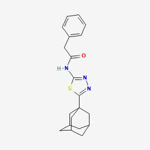 N-[5-(1-adamantyl)-1,3,4-thiadiazol-2-yl]-2-phenylacetamide