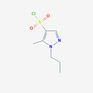 molecular formula C7H11ClN2O2S B2787510 5-methyl-1-propyl-1H-pyrazole-4-sulfonyl chloride CAS No. 1006495-95-9