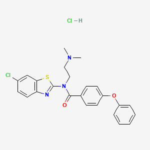 N-(6-chlorobenzo[d]thiazol-2-yl)-N-(2-(dimethylamino)ethyl)-4-phenoxybenzamide hydrochloride