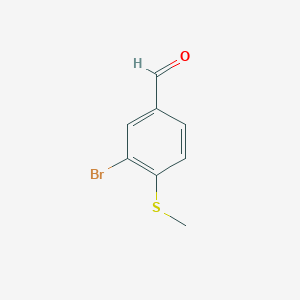 molecular formula C8H7BrOS B2787515 3-Bromo-4-(methylthio)benzaldehyde CAS No. 694481-10-2