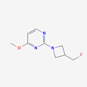 molecular formula C9H12FN3O B2787520 2-(3-(Fluoromethyl)azetidin-1-yl)-4-methoxypyrimidine CAS No. 2034228-73-2