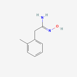 molecular formula C9H12N2O B2787523 N'-hydroxy-2-(2-methylphenyl)ethanimidamide CAS No. 42191-38-8